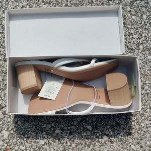 A New Day Nessa Sandals White